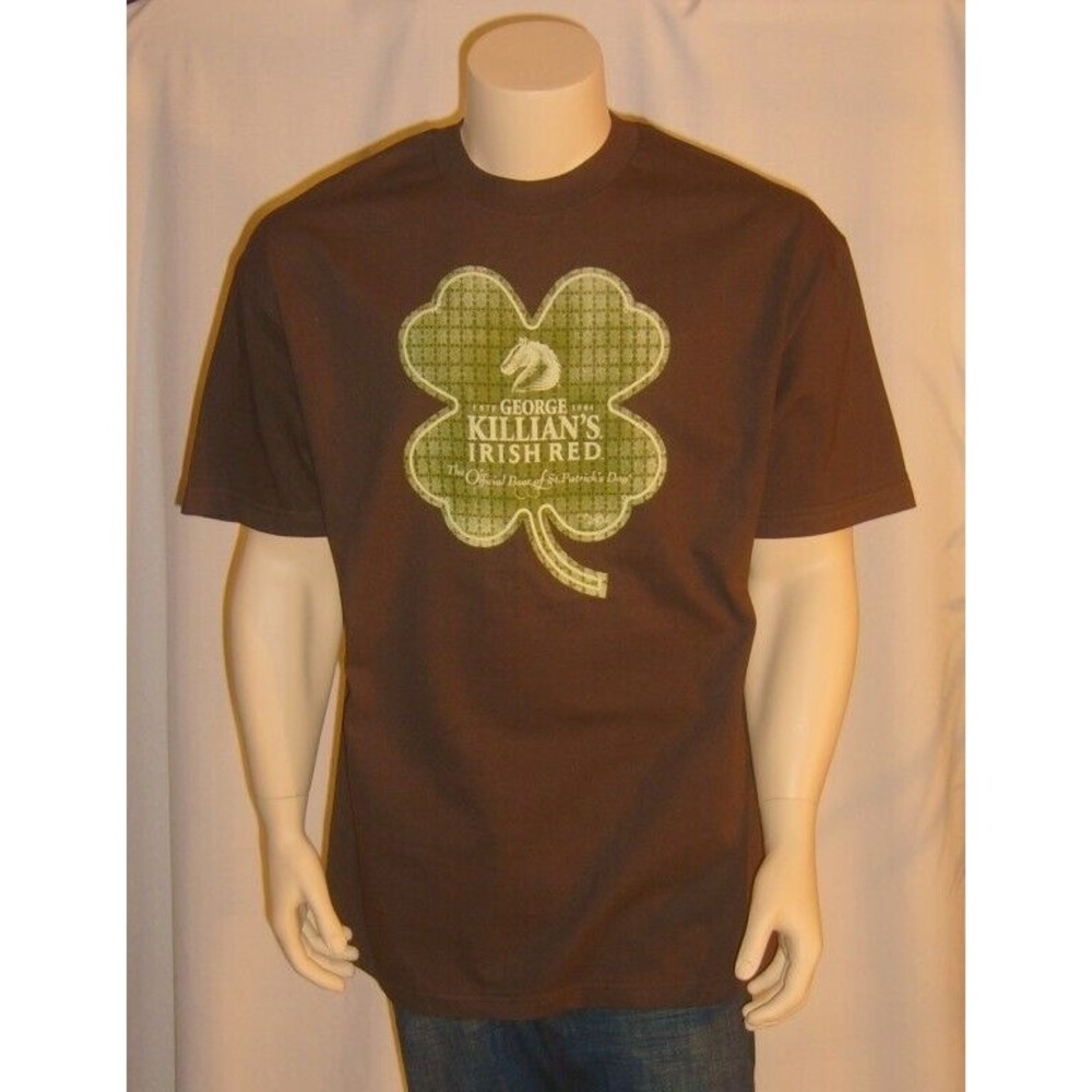 KILLIAN'S Beer T Shirt Mens Sizes Brown Irish Red Beer Officially Licensed